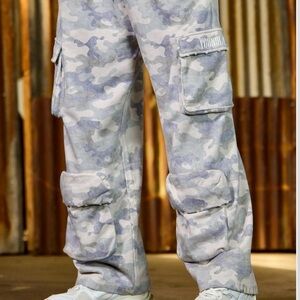 YoungLA Men's Cargo Pants - Desert Camo- Camouflage NWT